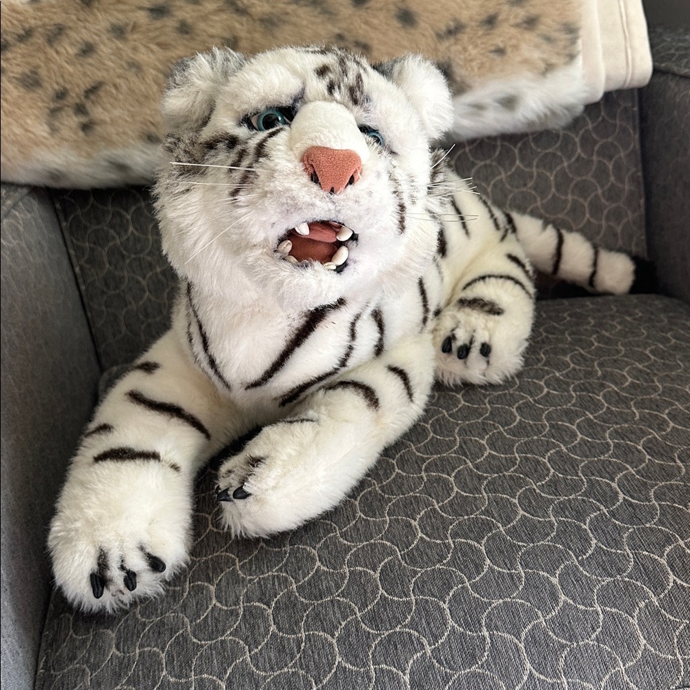 Vintage Discovery Channel White Tiger Plush “Sundar” 1999
